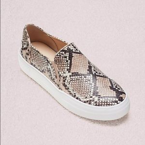 Kate Spade Ginger Snake Print Slip On Loafers